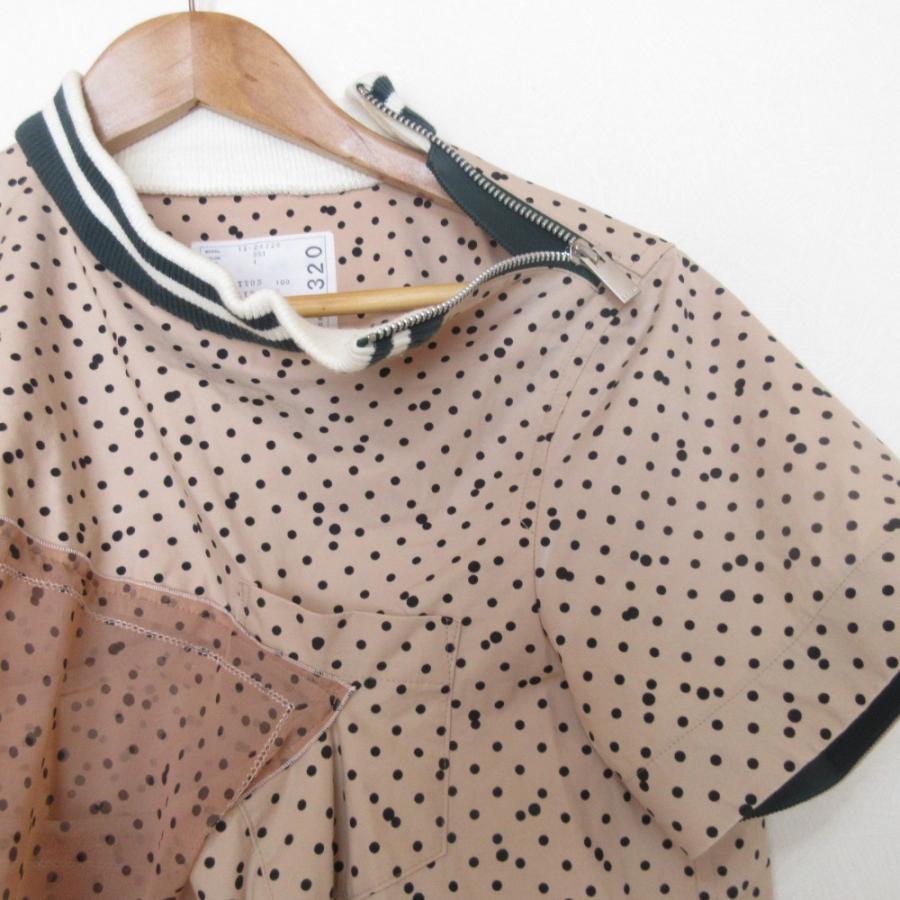 sacai（サカイ） 良品 ポルカドット柄 アシンメトリーブラウス シャツ