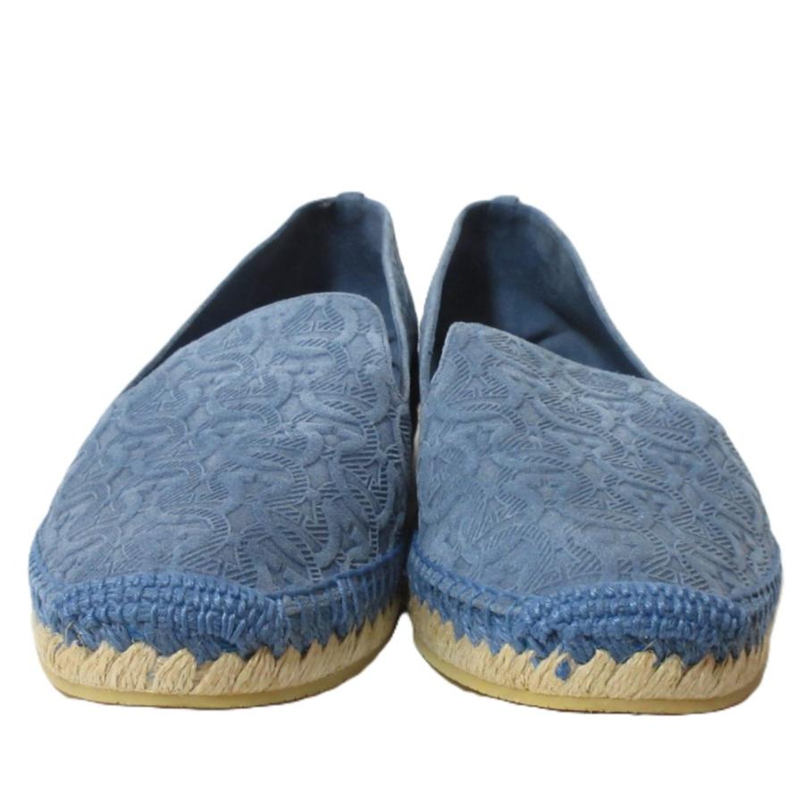 未使用 サルヴァトーレフェラガモ SUE CG エスパドリーユ ロゴ