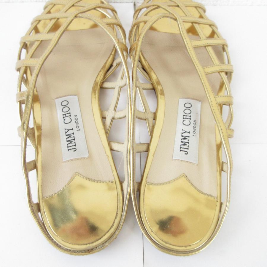 JIMMY CHOO（ジミーチュウ） 良品 スクエアトゥ フラット ミュール