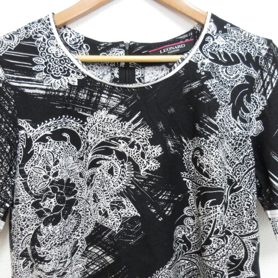 LEONARD 良品 レオナール フラワープリント ショートスリーブ ブラウス  
