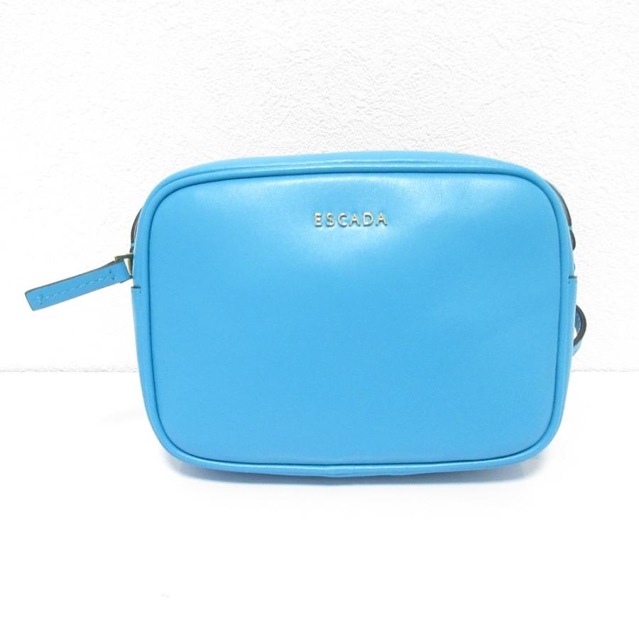 エスカーダ カバン ESCADA（エスカーダ） 美品 レザー メタルロゴ ミニ ショルダーバッグ