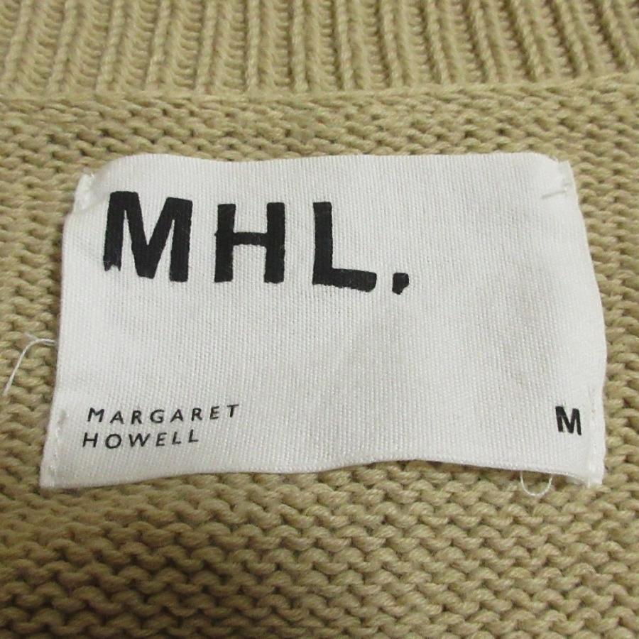 極美品！MHL.マーガレットハウエル　コットンカーディガン　アイボリー　M 2025 エムエイチエル マーガレットハウエル MHL VINTAGE DRY COTTON