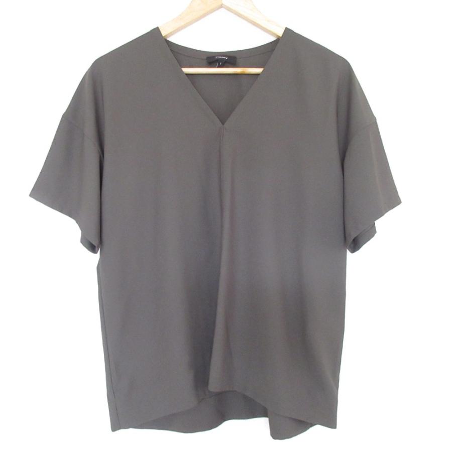 theory（セオリー） 美品 SHALLOW.GGT PAGIE 半袖 Vネック プル 
