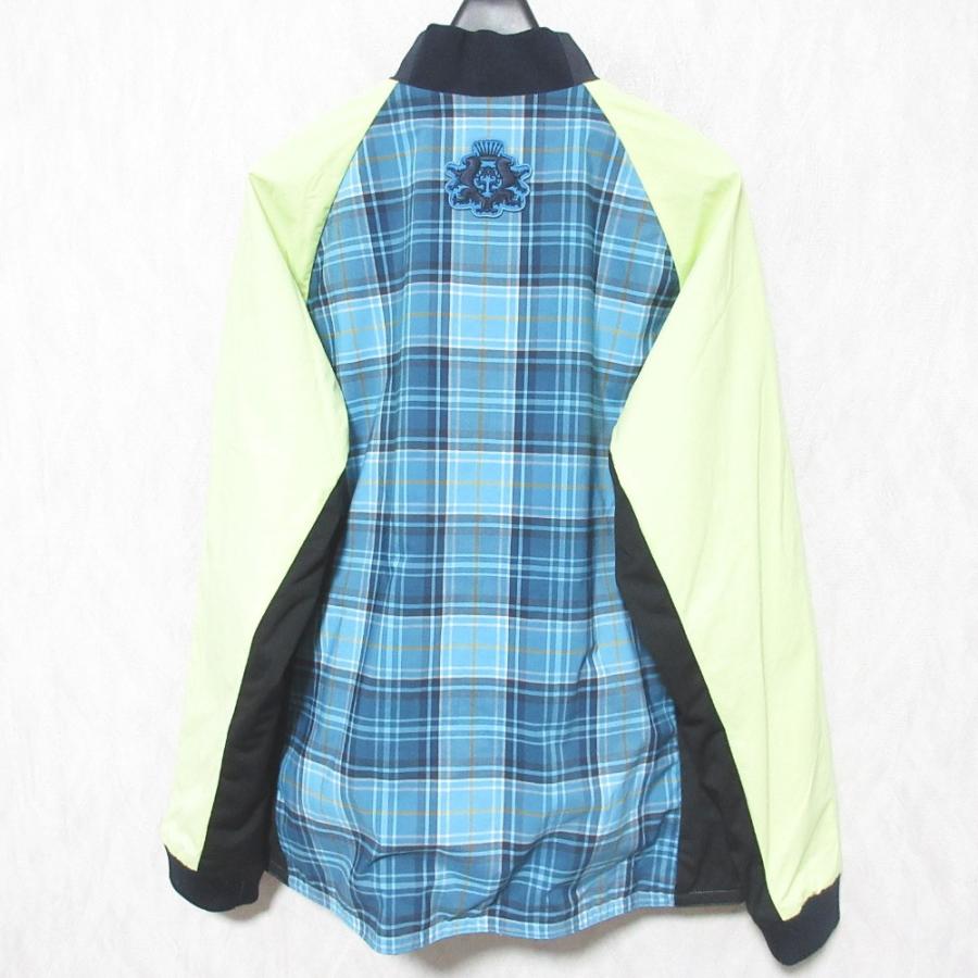 【Munsingwear 】無地×チェック ストレッチ リバーシブルブルゾン Munsingwear 】無地×チェック ストレッチ リバーシブルブルゾン