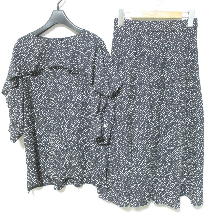 美品 22SS 23区 ドット柄 ブラウス スカート セットアップ