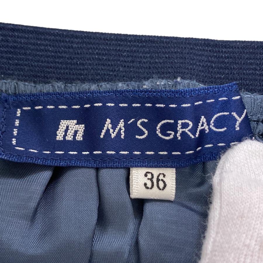 エムズグレイシー　デニム×チュール　スカート　未使用 M'S GRACY（エムズグレイシー） 未使用 デイジーモチーフ イージー