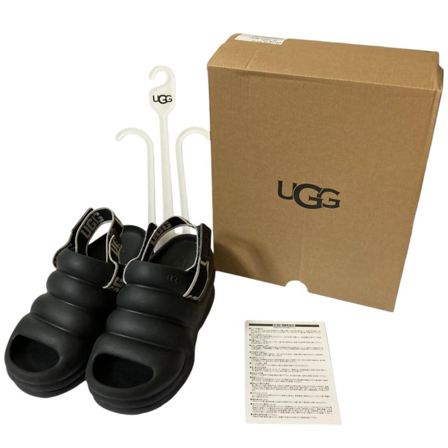 UGG 美品 アグ W AWW YEAH 厚底 サンダル 1136762 23cm ブラック