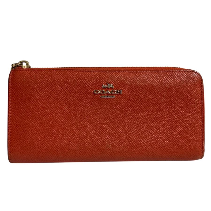 COACH（コーチ） 良品 レザー L字ジップ ロングウォレット 長財布