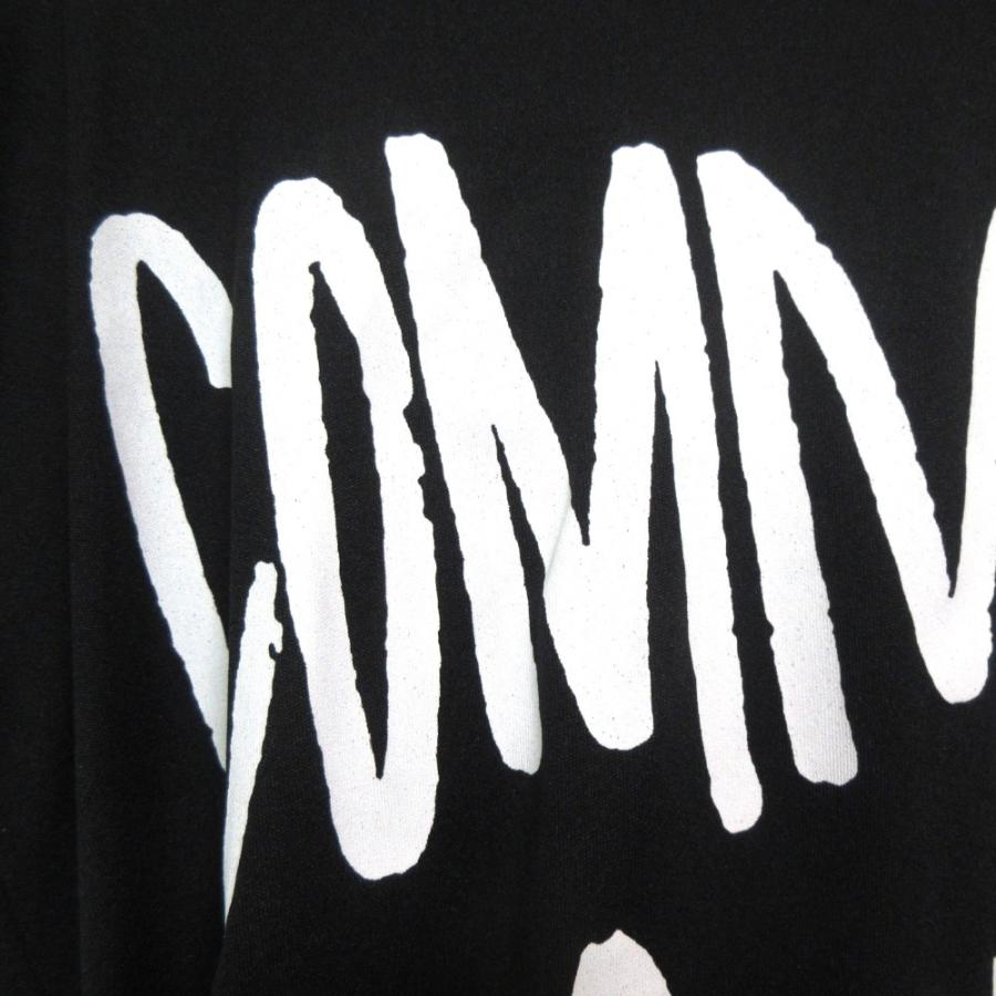 COMME des GARCONS - 未使用 AD2021 COMME des GARCONS コムデギャルソン ロゴプリント 変形 ショートスリーブ Tシャツ Mサイズ ブラック×ホワイト レディース 古着 中古 USED COMME des GARCONS（コムデギャルソン） 未使用 AD2021 COMME des