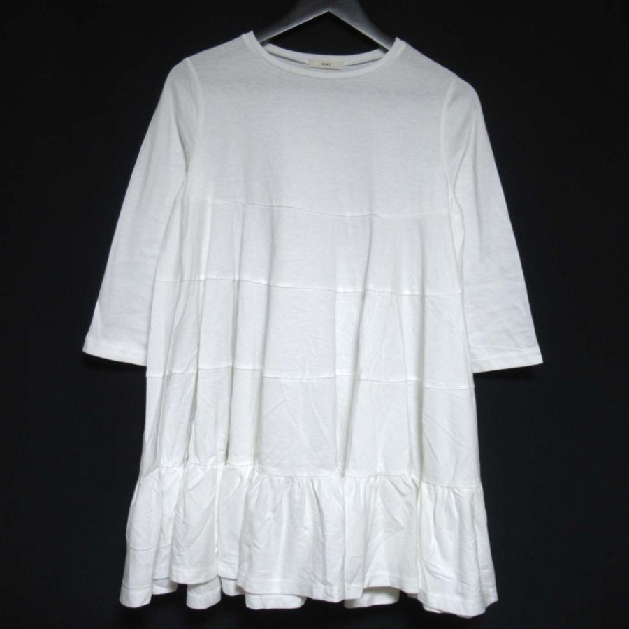 Yori 美品 ヨリ 七分袖 ティアード チュニック カットソー YR1914