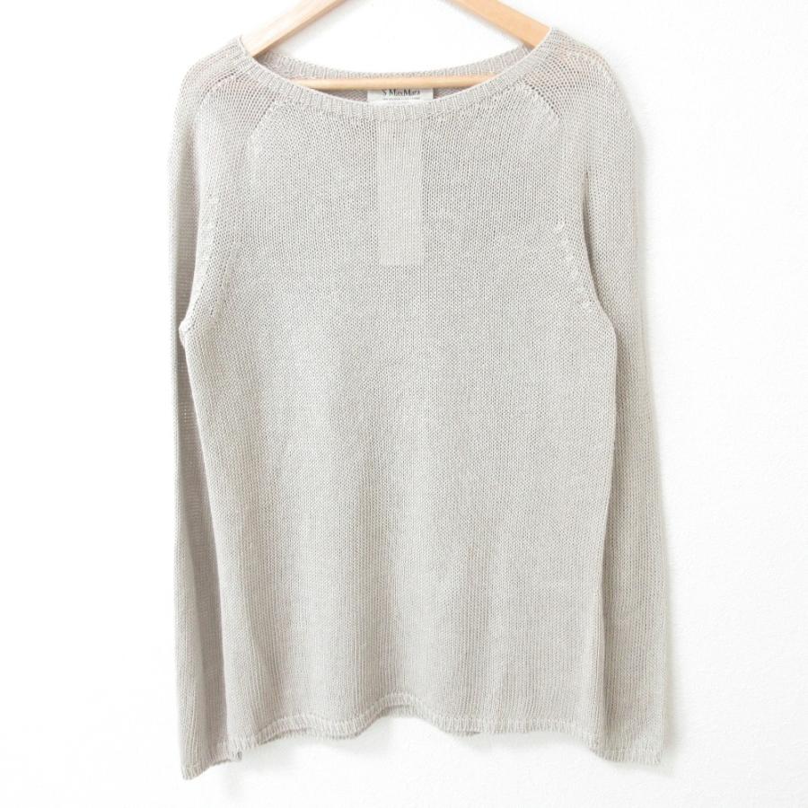 良品 23SS S Max Mara エスマックスマーラ リネン100％ 長袖 ニット  