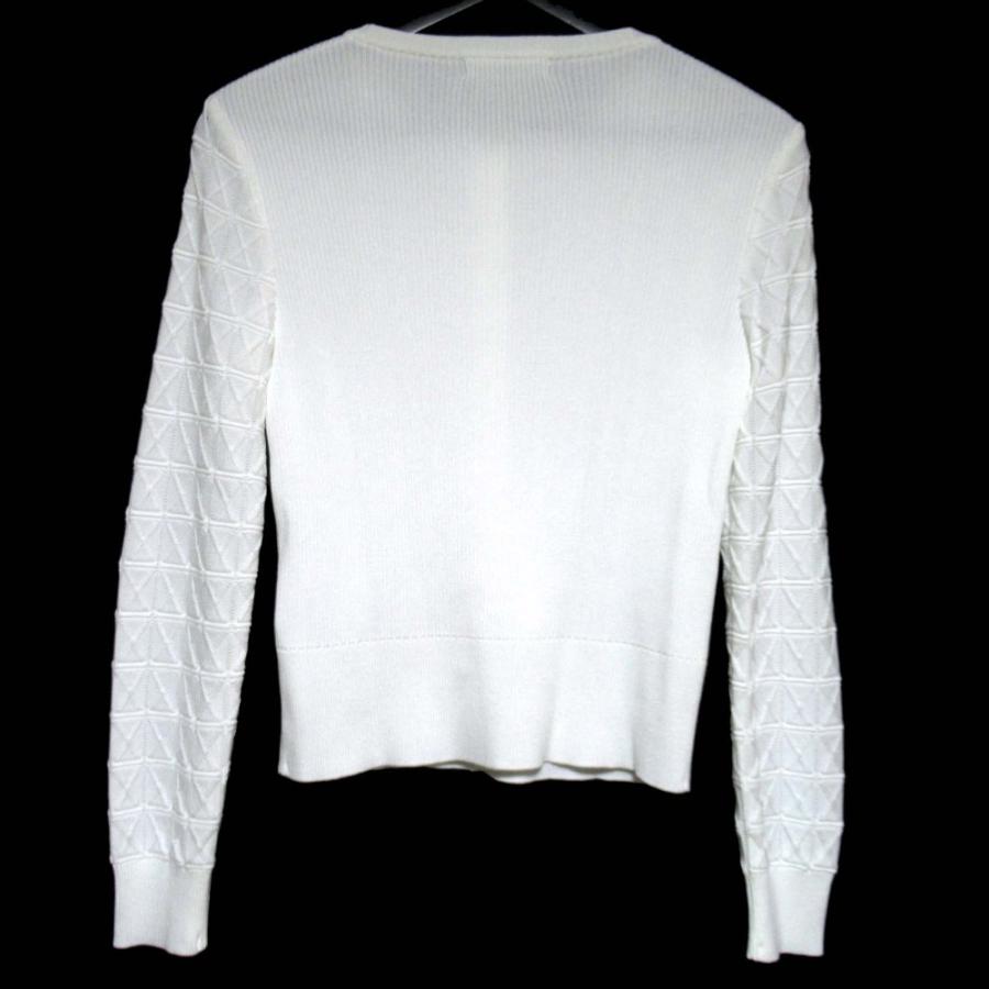 Rene（ルネ） 美品 23SS Rene フェイクパールボタン リブニット