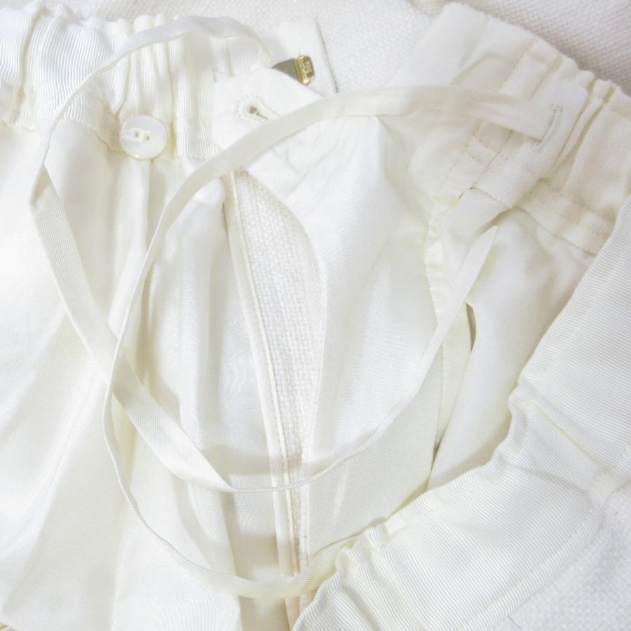 DRAWER（ドゥロワー） 美品 ラメ糸 九分丈 コットンナナコギャザー 