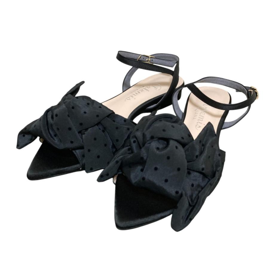 【アルテミス by ダイアナ】ビッグリボン　ストラップフラットサンダル【未使用】 DIANA（ダイアナ） 新品同様 artemis by DIANA アルテミスバイダイアナ