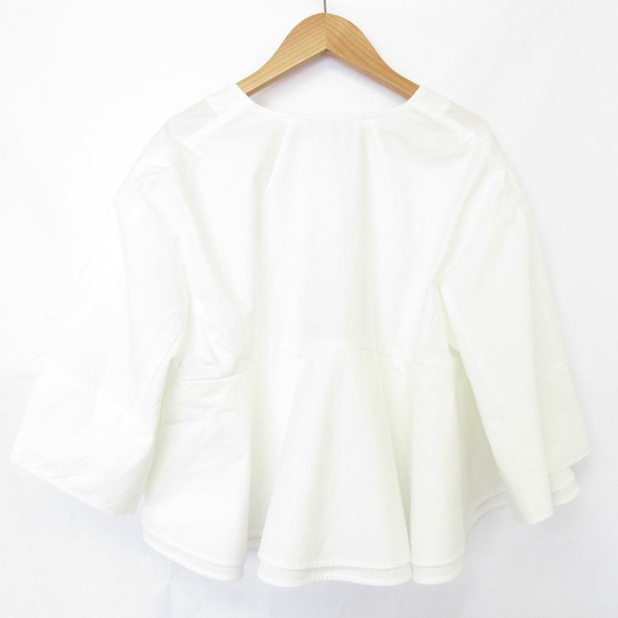 美品 25SS yori ヨリ バックフレアショートジャケット YR25-24084SM サイズ38 ホワイト レディース 古着 中古 USED Yori 美品 25SS yori ヨリ バックフレアショートジャケット YR25