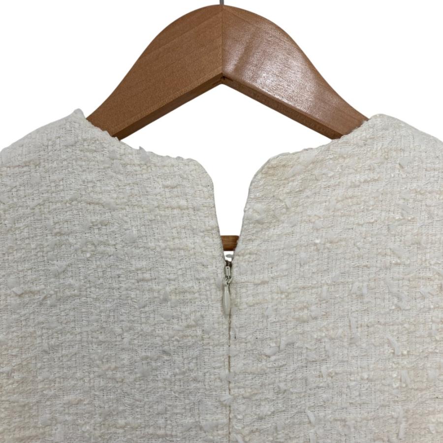 ETRE TOKYO - 未使用 24SS ISETAN × SANT BY ETRE TOKYO サンテバイエトレトウキョウ ツィード ボレロ ジャケット Sサイズ ホワイト レディース 古着 中古 USED ETRE TOKYO（エトレトウキョウ） 美品 24SS Sante by ETRE TOKYO