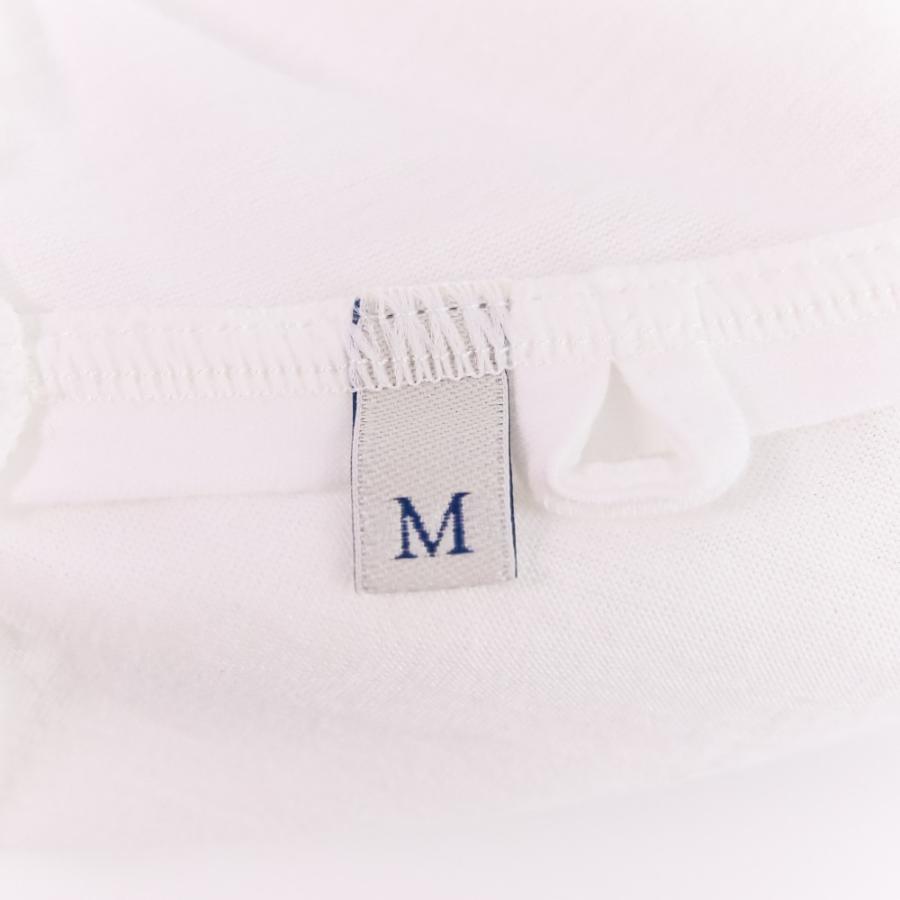 美品 MONCLER モンクレール シモーネロシャ パールデザイン Aライン Tシャツ M ホワイト レディース 古着 中古の画像