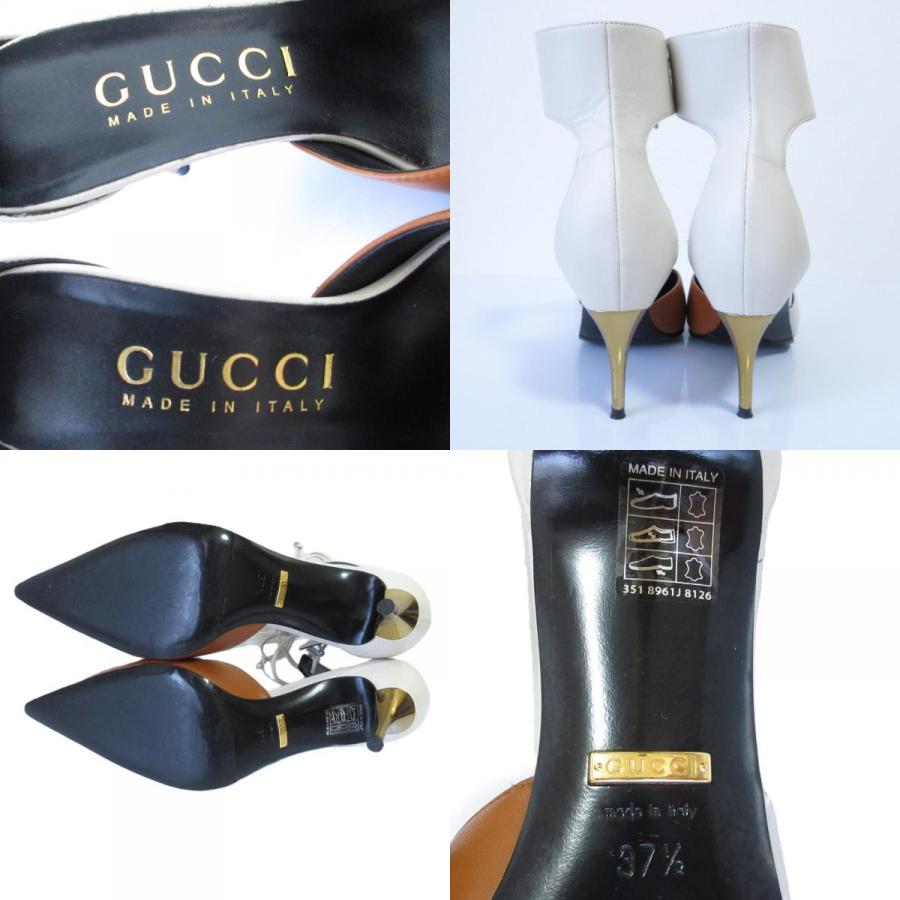 GUCCI（グッチ） 良品 ポインテッドトゥ レースアップ アンクル 
