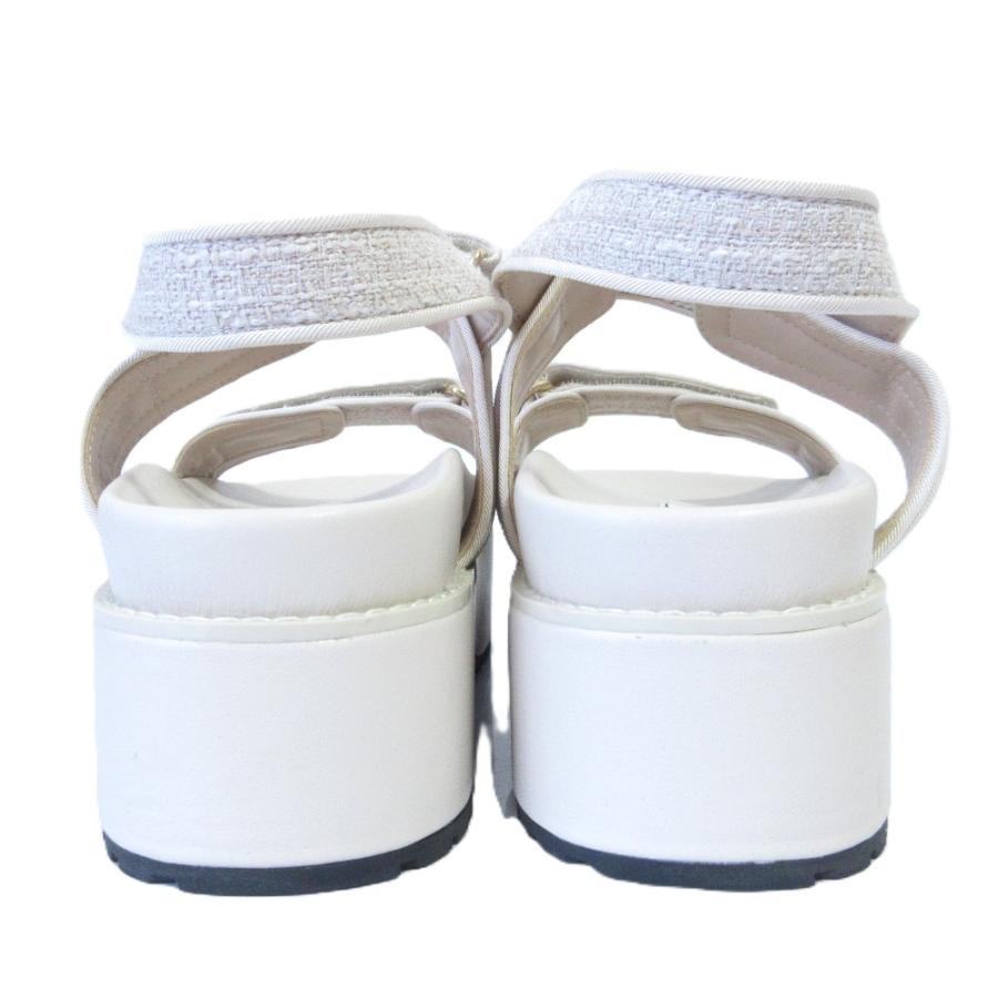 未使用 Her lip to ハーリップトゥ Trois Tweed Platform Sandals