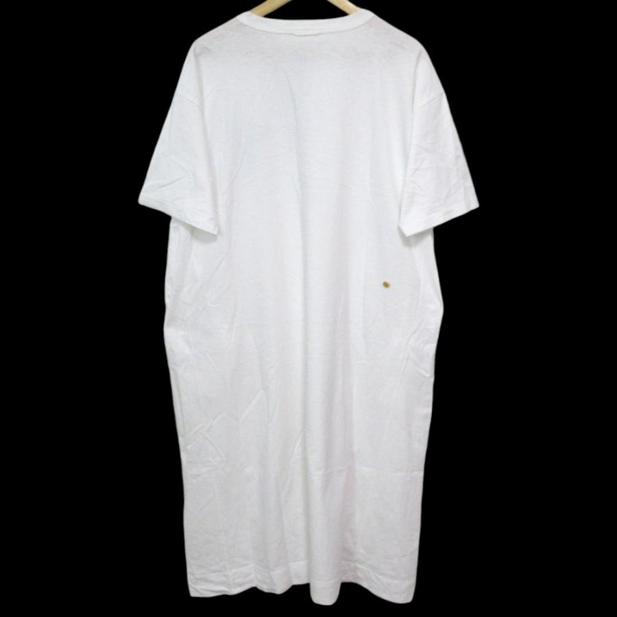 美品 45R フォーティファイブアール ジンバブエコットンのレガッタドレス 半袖 ロング丈 Tシャツワンピース 5055116 サイズ0 ホワイト レディース 古着 中古 USED 美品 45R フォーティファイブアール ジンバブエコットンのレガッタ