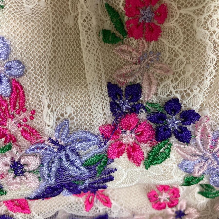 花柄刺繍 ノースリーブワンピース ピンク タダシショージ サイズ6号 Tadashi Shoji 美品 TADASHI SHOJI タダシショージ ノースリーブ