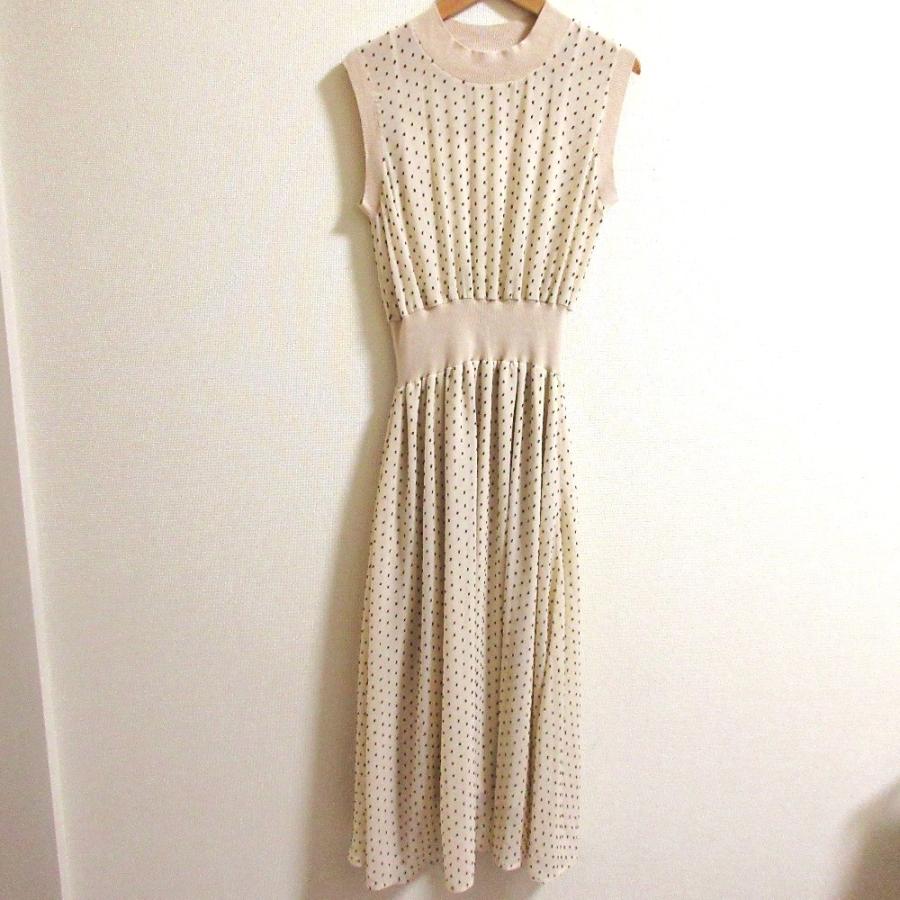 レディース 美品 ダイアグラム カシュクールワンピース ノースリーブ