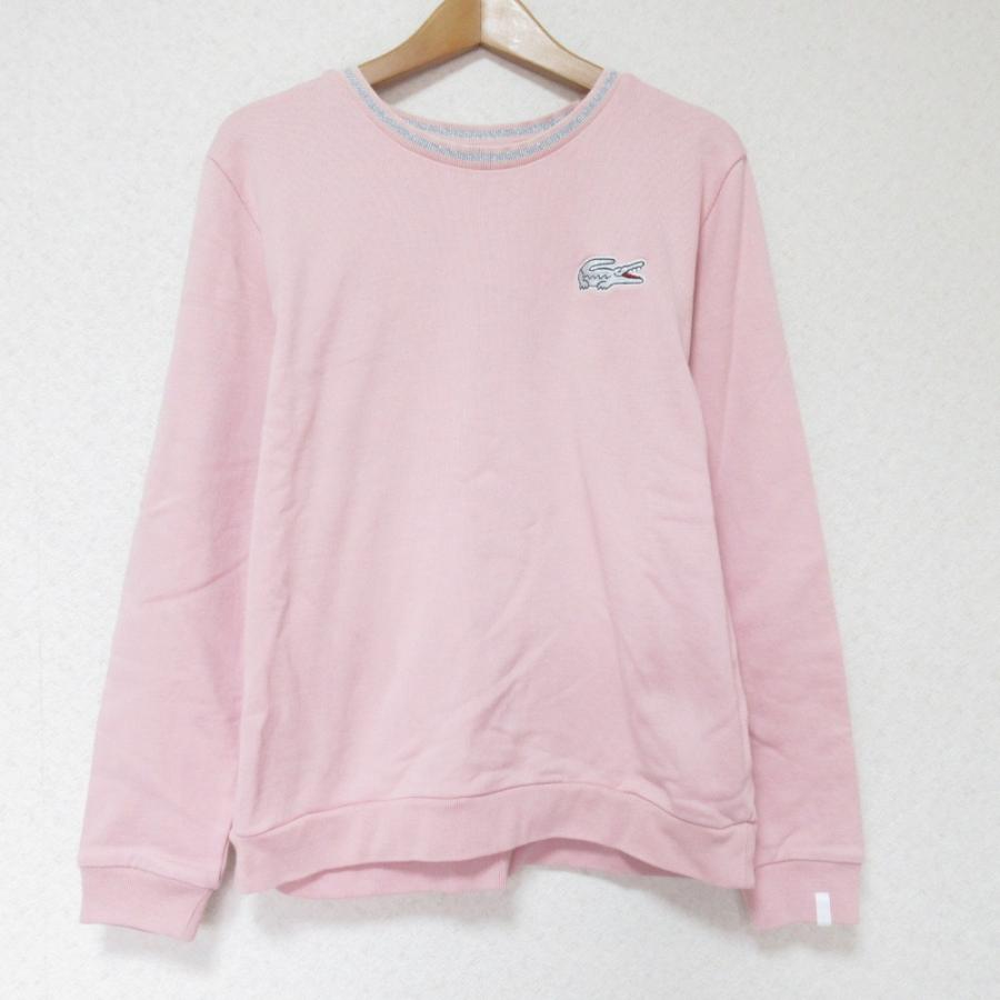 ラコステ スポーツ トレーナー ピンク ラコステ LACOSTE BOYSラグランスリーブクルーネックスウェット
