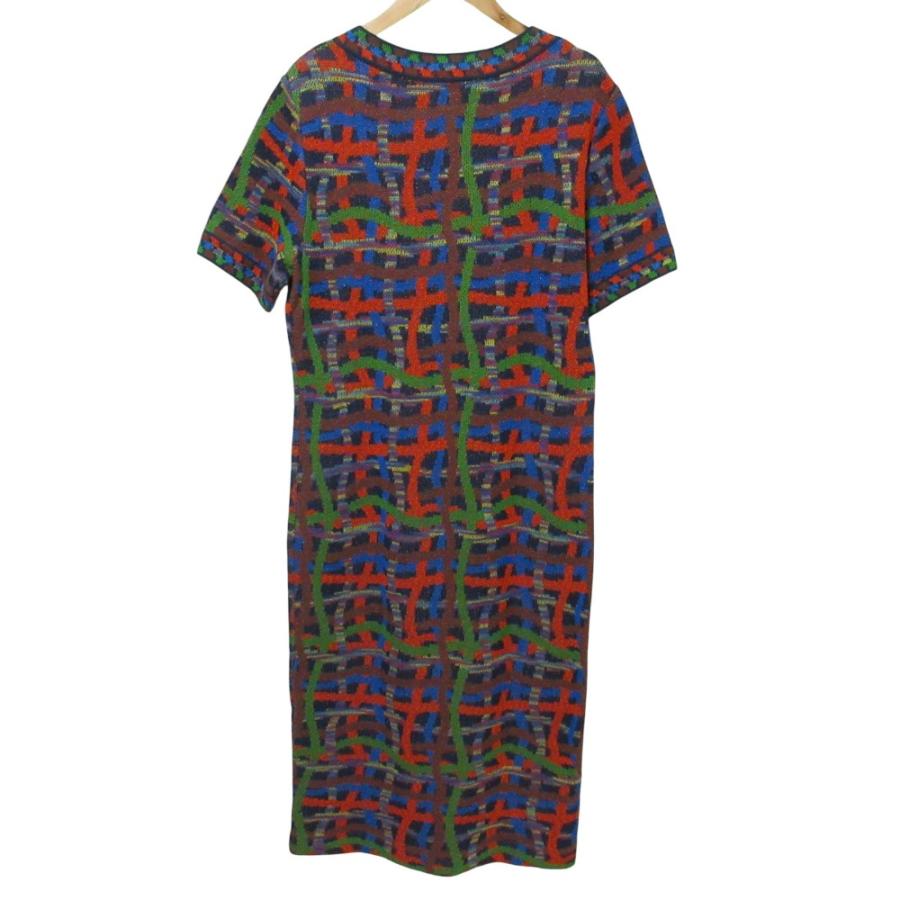MISSONI（ミッソーニ） 美品 チェックジャガード 半袖 ロング