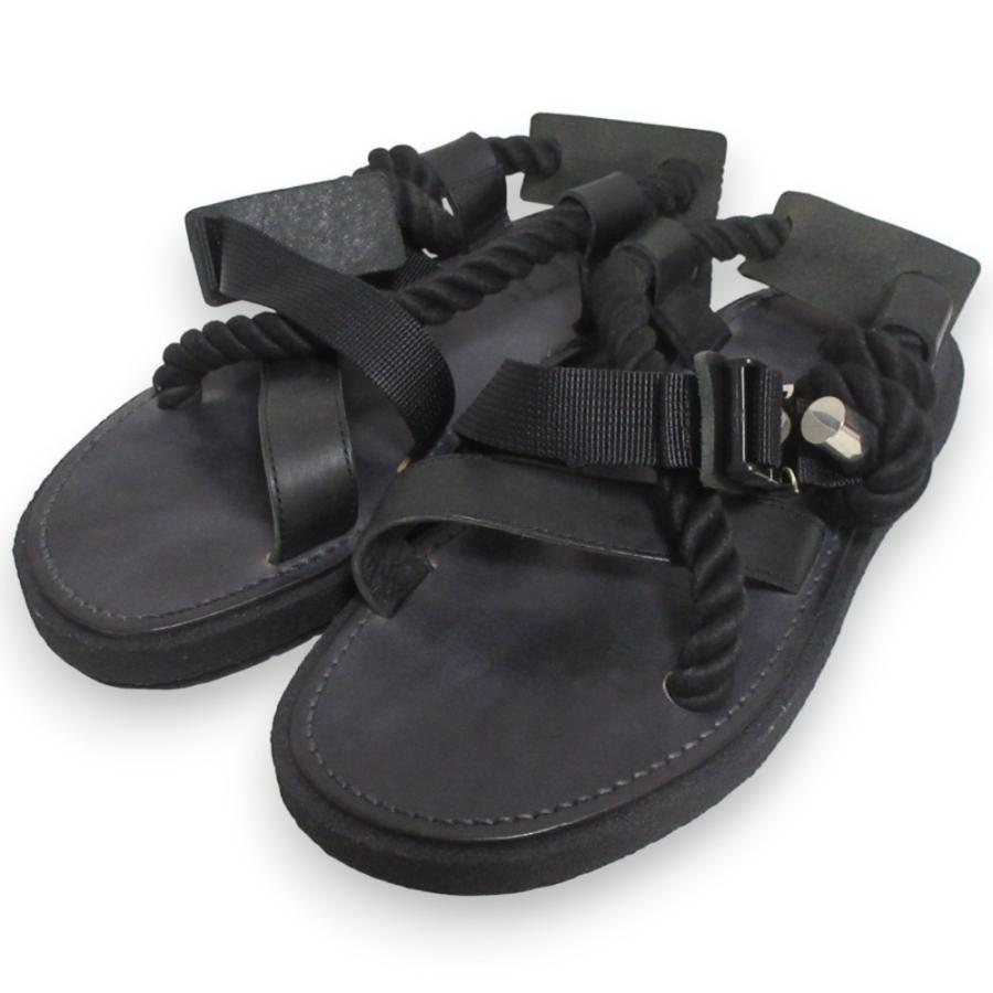 sacai 未使用 サカイ レザー ロープレース バックルストラップ  