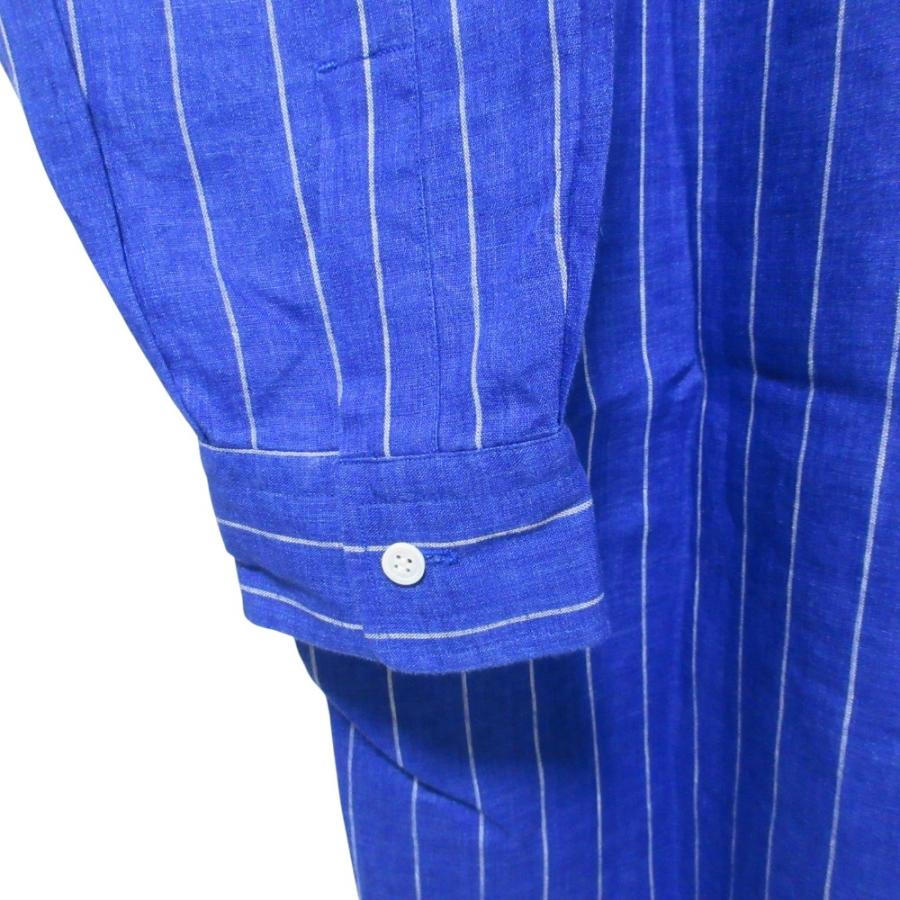 DRAWER（ドゥロワー） 美品 クリーニング済 リネン100％ ストライプ柄