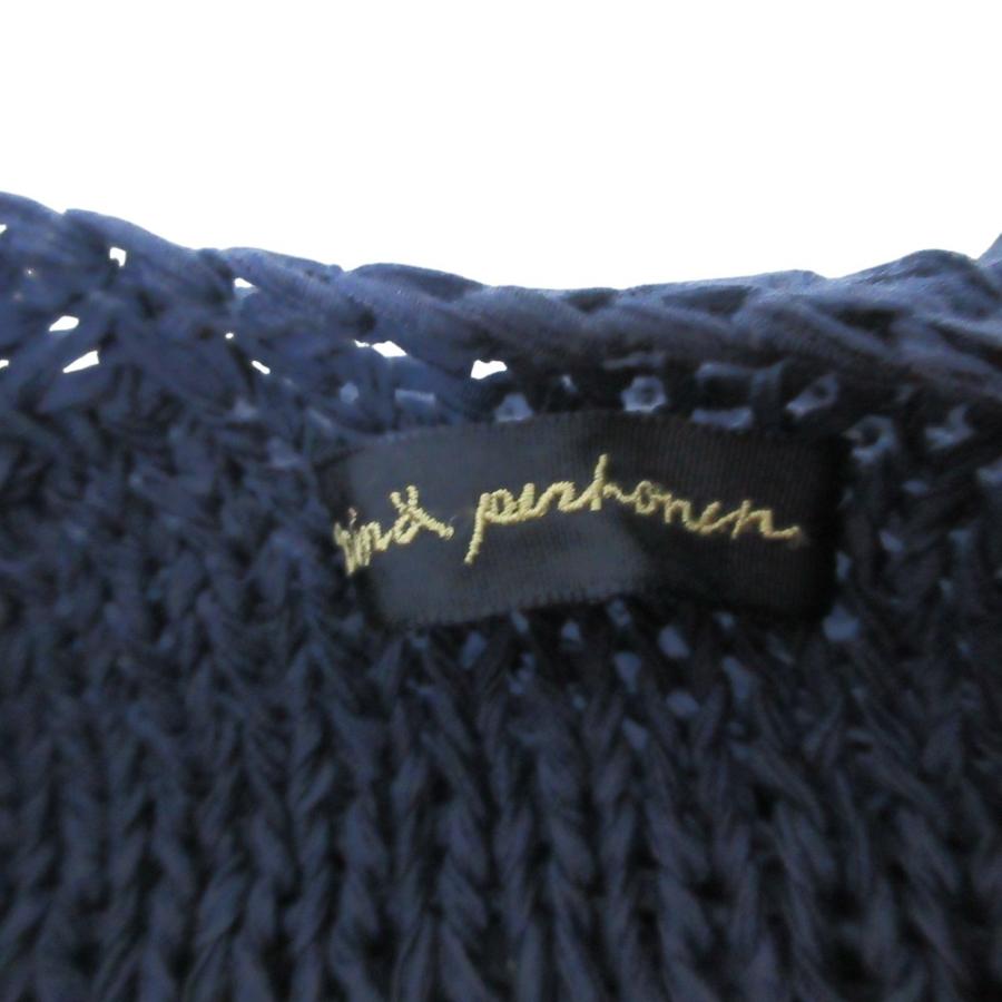 美品 mina perhonen ミナペルホネン linnut ローゲージ コットンニット  