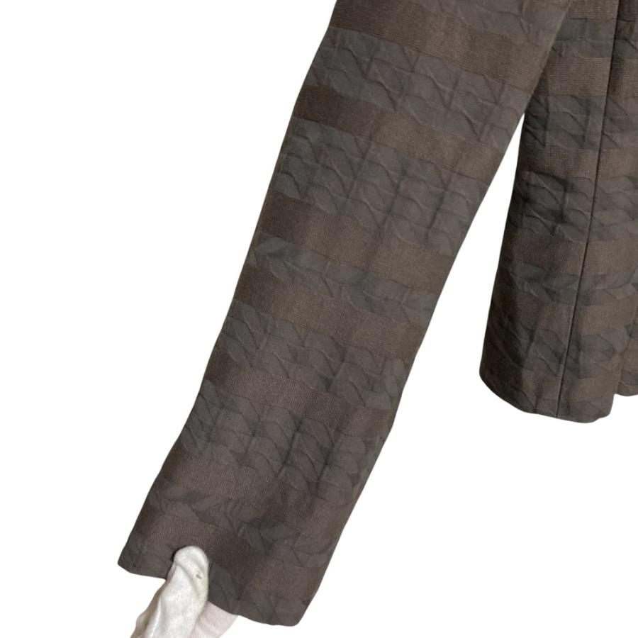 美品 LANVIN COLLECTION ランバン コレクション ボーダー ジャケット プリーツスカート セットアップ サイズ38 ブラウン レディース 古着 中古 USED LANVIN COLLECTION - 美品 LANVIN COLLECTION ランバン コレクション