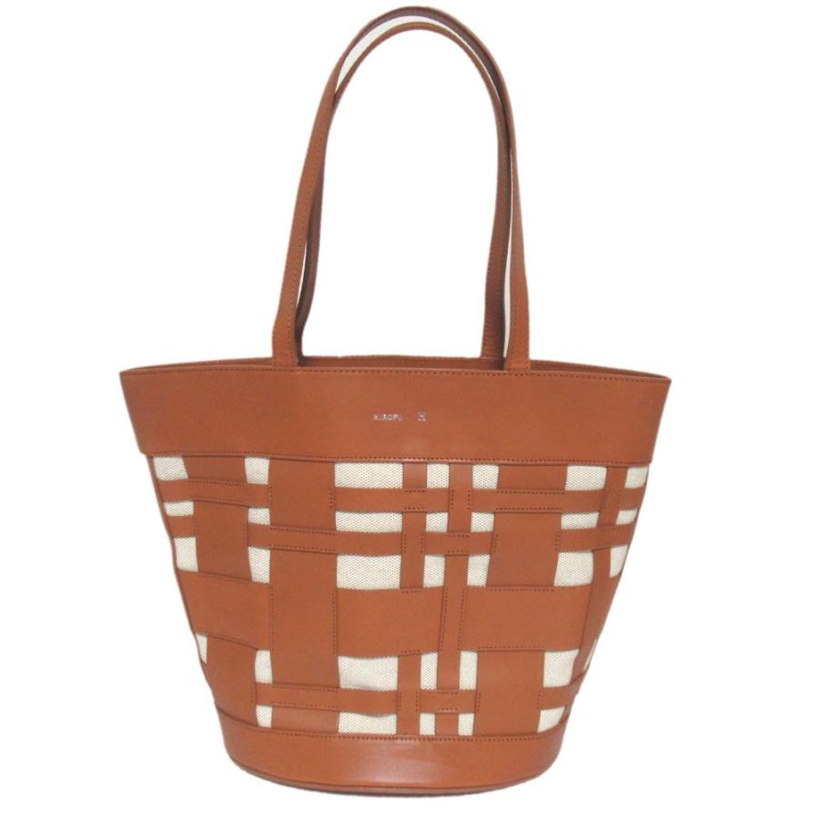 美品 HIROFU ヒロフ エスティーバ レザー×キャンバス トートバッグ HIROFU（ヒロフ） 美品 エスティーバ レザー×キャンバス トートバッグ