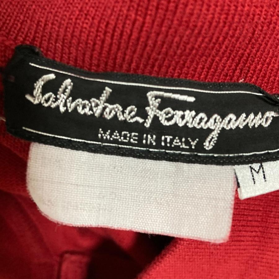 美品 Salvatore Ferragamo サルヴァトーレフェラガモ ニットポロシャツ