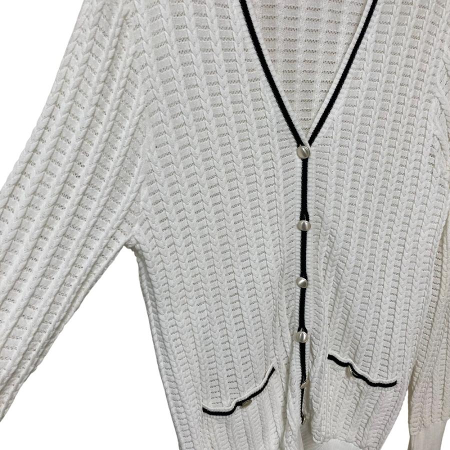 ANAYI（アナイ） 良品 23SS ANAYI 変形ケーブルロング カーディガン 