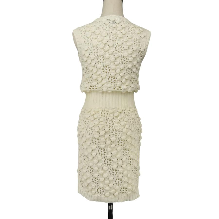 CHANEL（シャネル） 良品 ココマーク クロシェ ニット ドレス