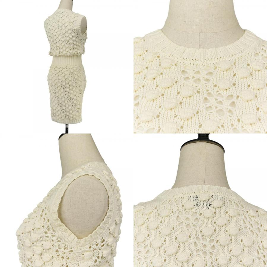 CHANEL（シャネル） 良品 ココマーク クロシェ ニット ドレス