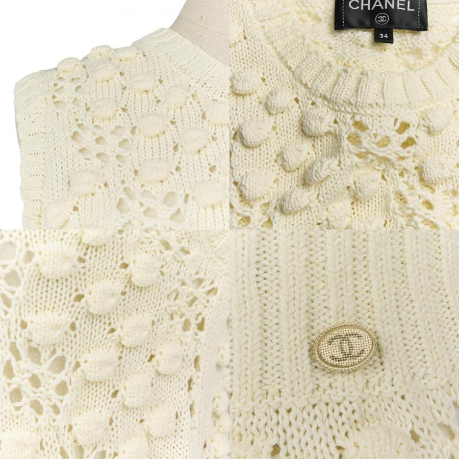 CHANEL（シャネル） 良品 ココマーク クロシェ ニット ドレス