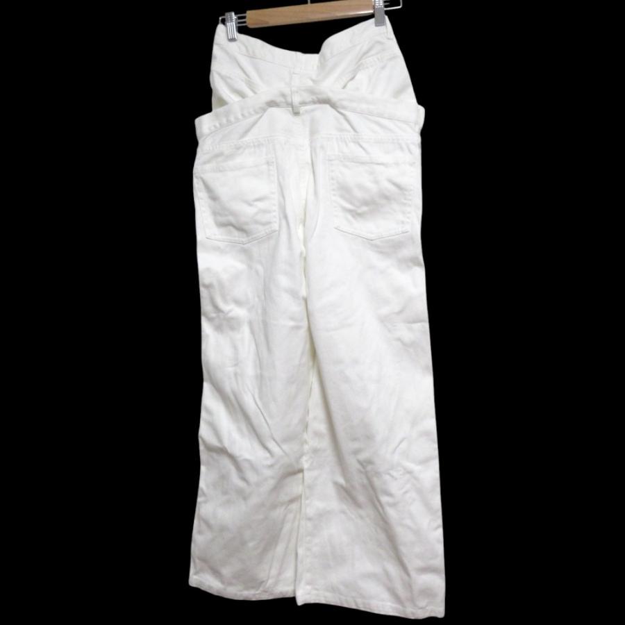 美品 THE TOE ザトゥー LEXINGTON DOUBLE BELT DENIM PANTS ハード