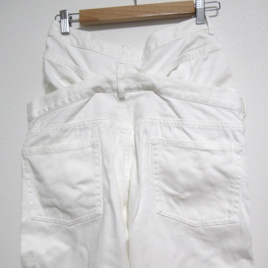 美品 THE TOE ザトゥー LEXINGTON DOUBLE BELT DENIM PANTS ハード