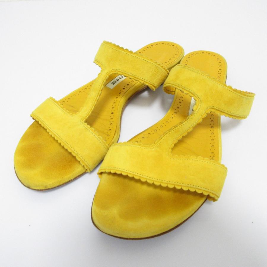 MANOLO BLAHNIK（マノロブラニク） 良品 アルタス スエード フラット