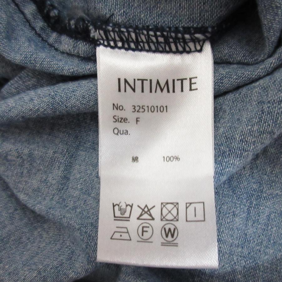 美品 25SS INTIMITE アンティミテ Denim Shirt ワイドシャツ 32510101 