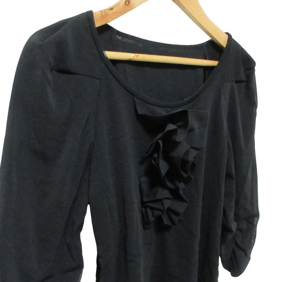VIVIENNE TAM（ヴィヴィアンタム） 美品 パワーネット 七分袖 ラッフル 