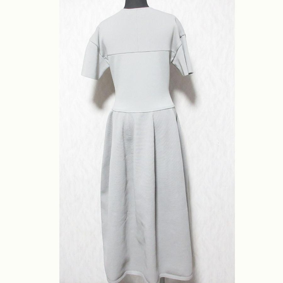 美品 23SS LE CIEL BLEU ルシェルブルー Knitted V Dress 半袖 ロング 