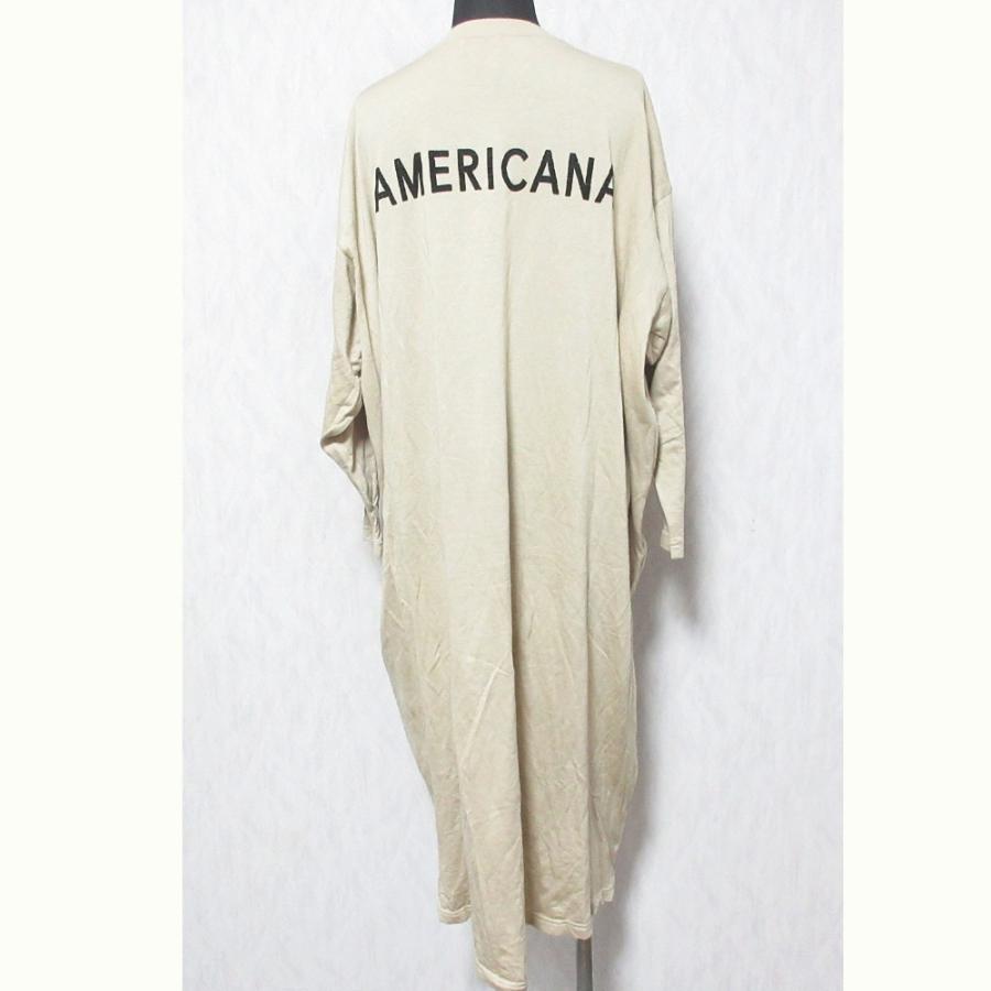 AMERICANA バックプリント ロングワンピース AMERICANA 美品 Americana アメリカーナ ドゥーズィエムクラス