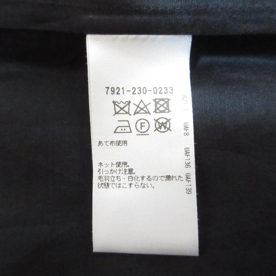 良品 BLAMINK ブラミンク コットンシルク フリルスリーブ スタンドカラー シアーブラウス 7921-230-0233 36サイズ ブラック レディース 古着 中古 USED BLAMINK - 良品 BLAMINK ブラミンク コットンシルク フリルスリーブ