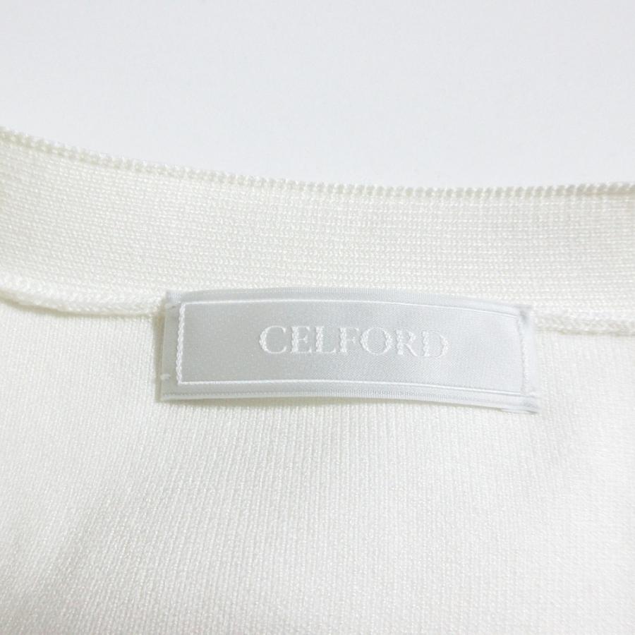 【CELFORD】CWNT221099 フリルショルダーニット長袖カーディガン CELFORD｜フリルショルダーニットカーディガン