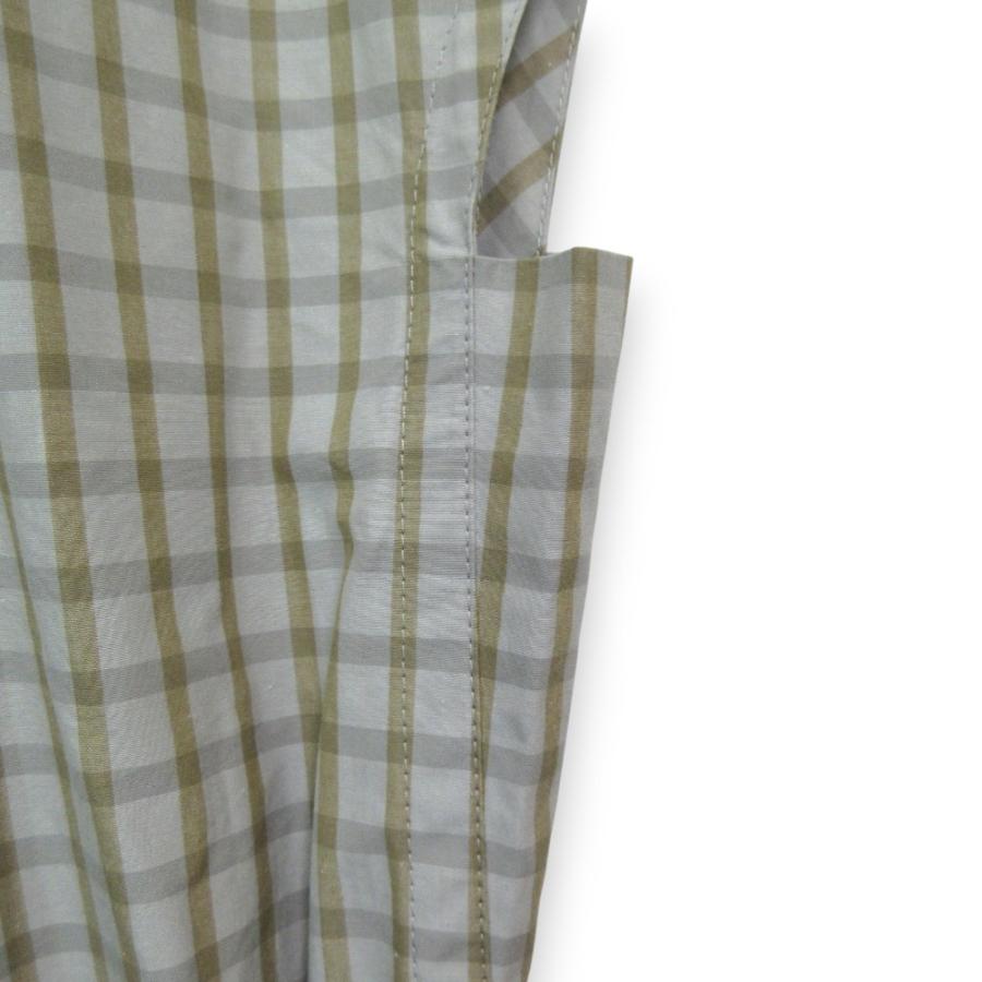 DRAWER（ドゥロワー） 良品 23SS DRAWER チェック柄 コットンギャザー