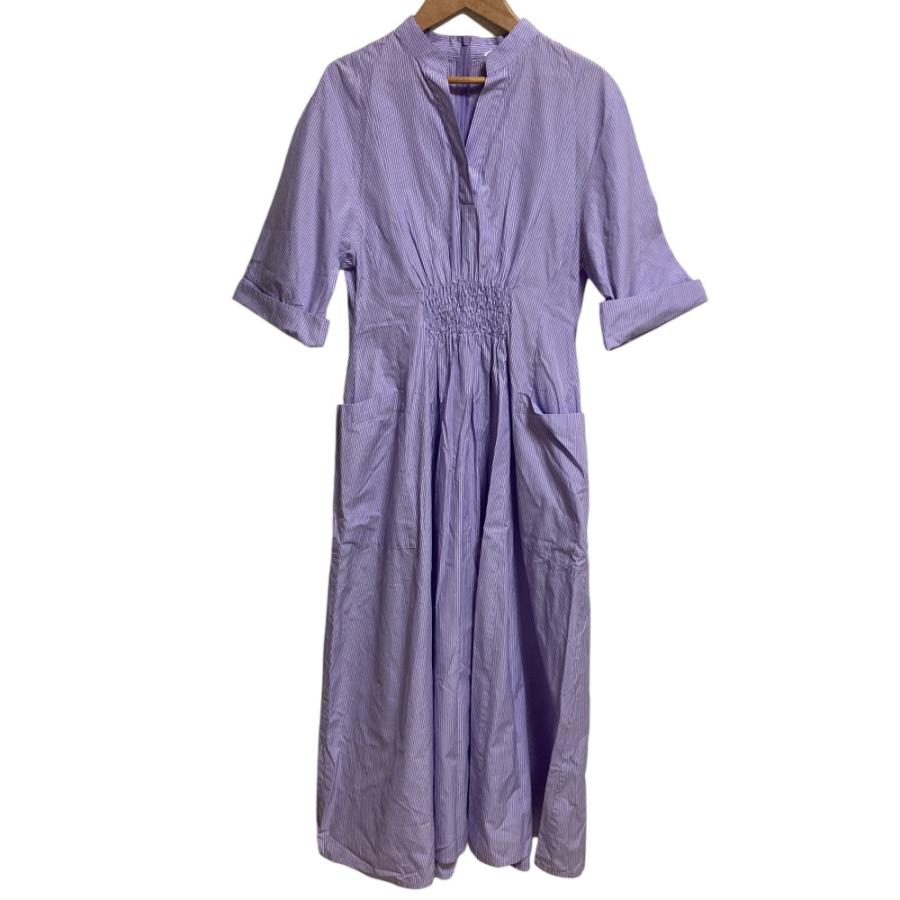 ebure 美品 24SS ebure エブール カラーストライプ シャツワンピース