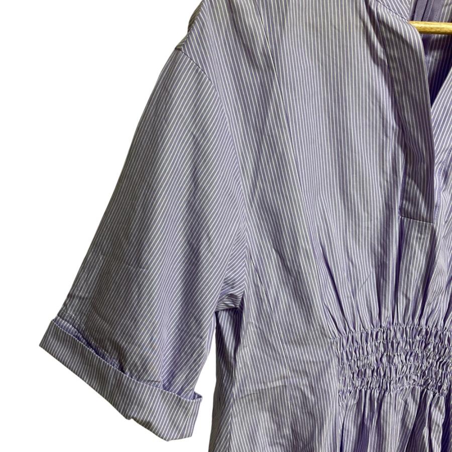 ebure 美品 24SS ebure エブール カラーストライプ シャツワンピース